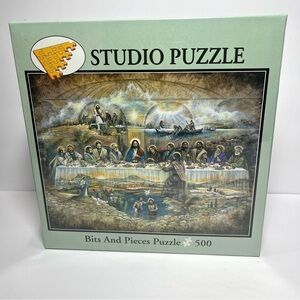 Bits And Pieces Last Supper 500 Piece 16"x30" Puzzle. New
